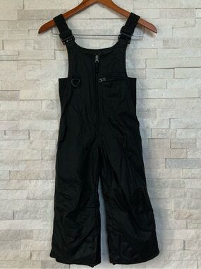 Rawik Cirque Kids Insulated Snow Ski Bib Pants, Size 4, Black, 7507A